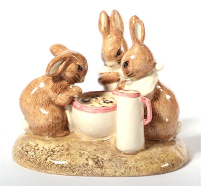 Lot 170 - Beswick Beatrix Potter Tableau 'Flopsy, Mopsy and Cotton-Tail', model No. P4161 (style two),...