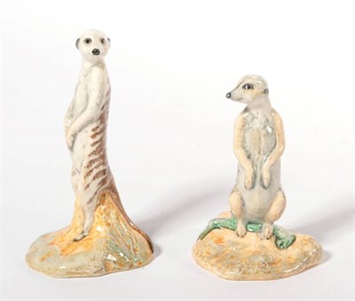 Lot 179 - John Beswick by Royal Doulton Meerkat (Sitting) and Meerkat (Standing), from a special edition...