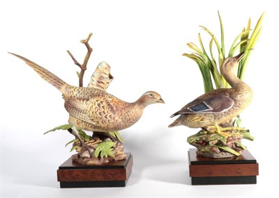 Lot 182 - Royal Worcester Ring-Necked Pheasant Female (Hen), model No. RW3819, limited edition 375/500,...