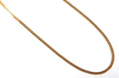 Lot 257 - A 9 carat gold cuban link chain, length 47cm, 14.5g