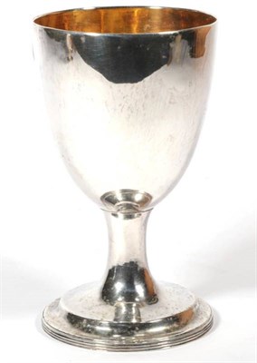 Lot 290 - ~ A George III provincial silver goblet, by Hampston, Price & Cattles, York, 1802, 8.7ozt