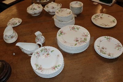 Lot 406 - A Wedgwood Apple Blossom pattern dinner service