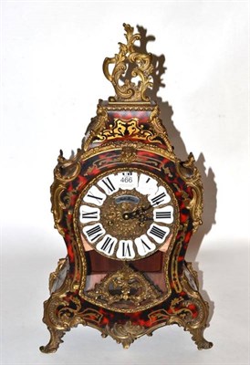 Lot 466 - A boulle style clock