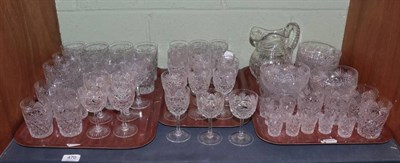 Lot 470 - A part table service of fine cut glass (one shelf)