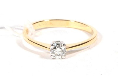 Lot 530 - An 18 carat gold solitaire diamond ring, estimated diamond weight 0.25 carat approximately,...