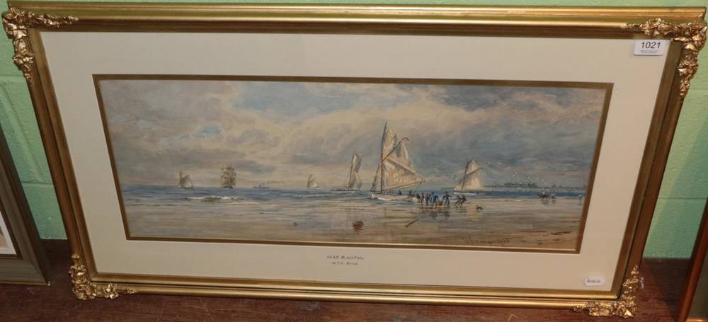 Lot 1021 - William Thompson Nichol Boyce ''Near Blackpool'', signed and dated 1906, watercolour