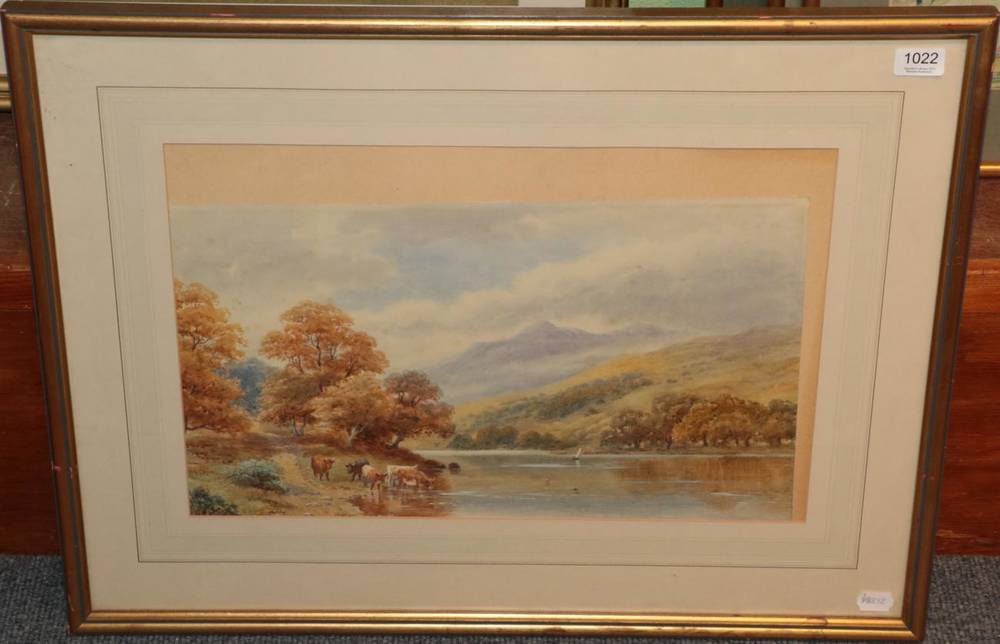 Lot 1022 - Harold Lawes (1865-1940) On the Conway, North Wales, signed and inscribed, watercolour, 34.5cm...