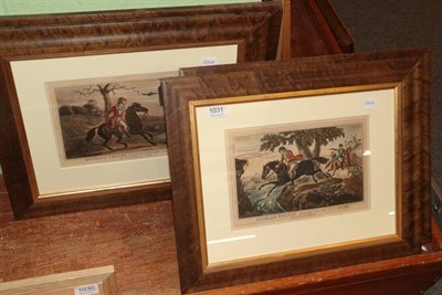Lot 1031 - ~ Four 19th century Dick Turpin prints, published by J.L. Marks, 1830's, 19.5cm by 29.5cm (4)