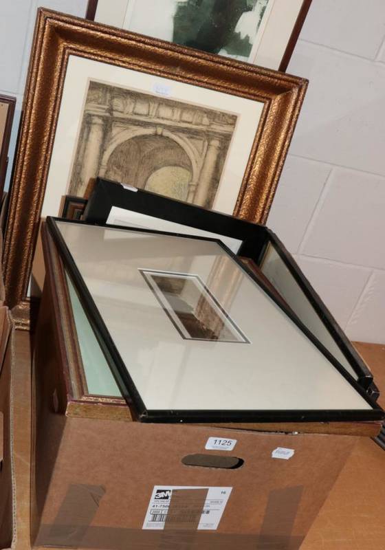 Lot 1125 - ~ Various prints, 19th/20th century, including traditional landscapes, figural studies etc (qty)