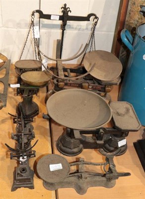 Lot 1218 - ~  Six assorted kitchen pan scales