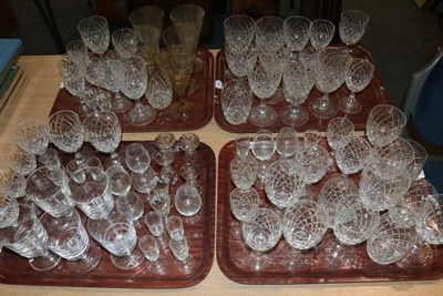 Lot 1249 - Four trays of assorted thistle printed glasses