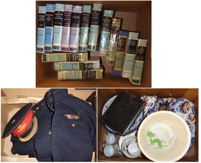 Lot 1257 - A Royal Artillery dress uniform, ceramics and books