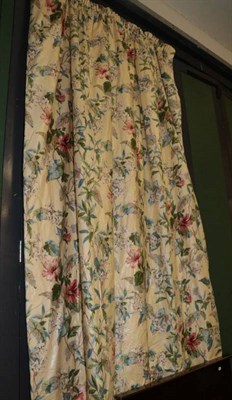 Lot 1263 - Two pairs of vintage curtains