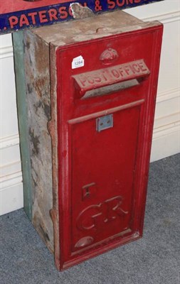 Lot 1284 - ~ W T Allen & Co, London, a red painted post office box stamped G R of rectangular form, 84cm high