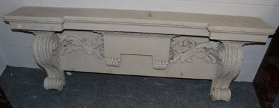 Lot 1295 - An 18th century painted and carved section from a doorway removed from Leyburn Hall *Please...