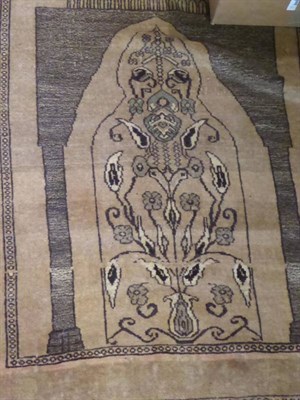 Lot 1380 - ~ Kashgai Carpet, South West Iran, the claret field with three medallions enclosed by narrow...