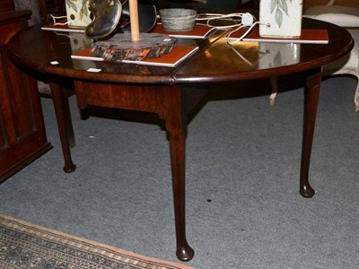 Lot 1463 - George III mahogany pad foot dining table, 115cm wide