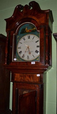 Lot 1554 - ~ An early Victorian oak and mahogany 8 day longcase clock, Whitmore & Sons, Northampton,...