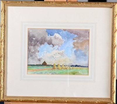 Lot 18 - Mark Senior NPS (1864-1927) ''Landscape, Hinderwell'' Pencil and watercolour, together with a...