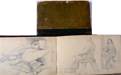 Lot 31 - Samuel Bellin (1799-1894) A pair of sketch books with various studies One signed and dated. 17cm by