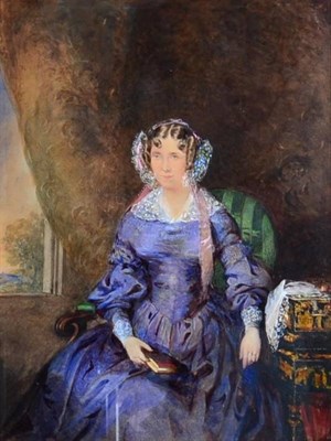 Lot 73 - British School (19th century) Portrait of Susannah Mary Minchin (née Cherry) (1802-1874)...