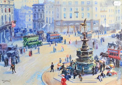 Lot 74 - Walter Hayward-Young, called ''Jotter'' (1868-1920) ''Piccadilly Circus'' Signed, watercolour...