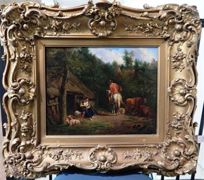 Lot 75 - Manner of Adriaen van de Velde (1636-1672) Cattle by a farmstead Oil on canvas, 35cm by 45cm
