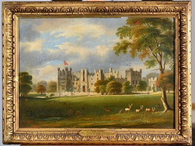 Lot 91 - Douglas Morison (1810-1837) ''Raby Castle'' Oil on canvas, 24.5cm by 34.5cm