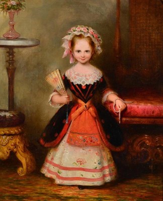 Lot 103 - John Bridges (act.1818-1854) ''Little Betsie'' Signed and dated, oil on panel, 29cm by 24cm...