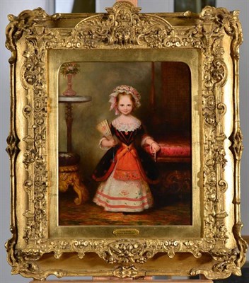 Lot 103 - John Bridges (act.1818-1854) ''Little Betsie'' Signed and dated, oil on panel, 29cm by 24cm...