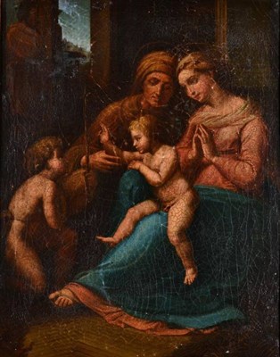 Lot 137 - After Raffaello Santi, called 'Raphael' The Madonna and Child with St John the Baptist and St...