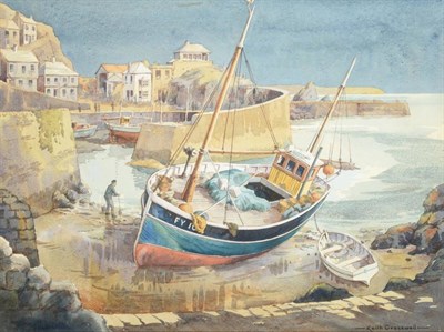 Lot 160 - Keith Cresswell (1940-1989) Harbour Scene Signed, watercolour 39cm by 42cm  Artist's Resale...