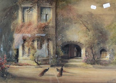 Lot 165 - Frederick William Booty (1840-1924)  ''Haddon Hall'' Signed, watercolour, 47cm by 67.5cm
