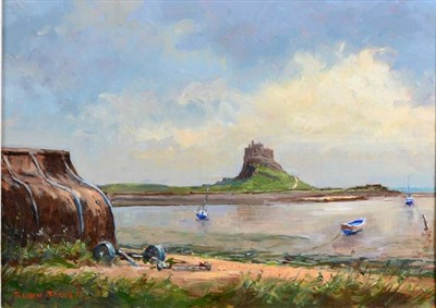 Lot 171 - Robin Furness (b.1933)  ''Morning Light, Lindisfarne'' Signed and dated 2011, oil on canvas...