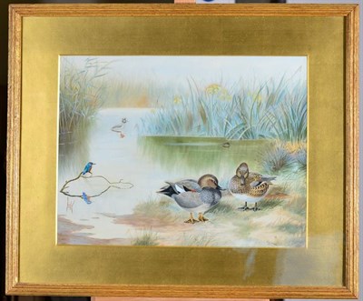 Lot 176 - Philip Rickman (1891-1982) ''Peace And Quiet'' Signed, watercolour, 34.5cm by 45.5cm...