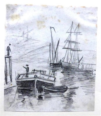 Lot 199 - John Sell Cotman (1782-1842) Two studies of boats One signed, pencil, together with three other...