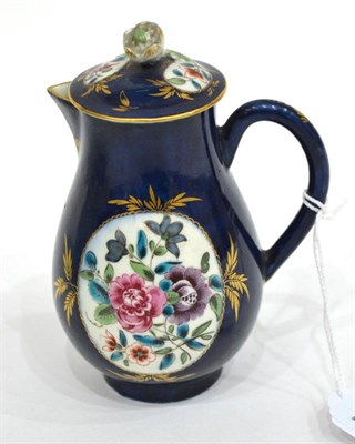 Lot 243 - A First Period Worcester Porcelain Sparrowbeak Jug, circa 1775, painted with flowersprays in panels