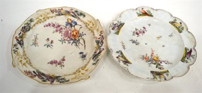 Lot 244 - A Chelsea Porcelain Dessert Plate, circa 1765, of fluted circular form, painted with...