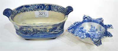 Lot 321 - A Staffordshire Pearlware Durham Ox Series Twin-Handled Sauce Tureen, circa 1820, of canted...
