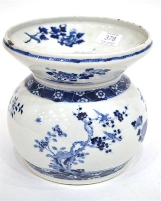 Lot 378 - A Chinese Porcelain Spittoon, late 19th century, of ovoid form with flared neck, painted in...