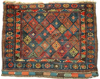 Lot 1192 - Sanjabi Jaff Bag Face Iranian Kurdistan, late 19th/early 20th century The polychrome lattice...