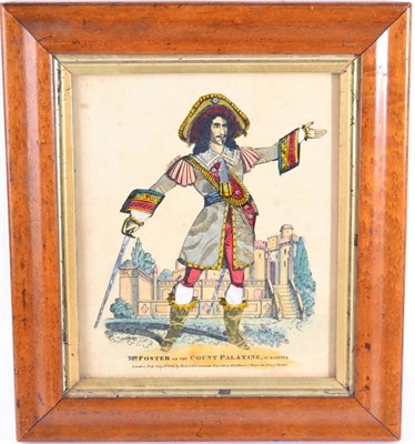 Lot 1076 - English School (19th century): Mr Foster as the Count Palatine in Mazeppa, oil backed colour print