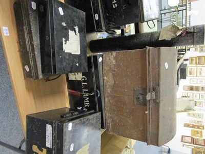 Lot 1129 - Nine various deed boxes