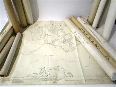 Lot 1144 - Large Scale Ordnance Survey Maps, a quantity including Bishop Auckland/Shildon, 1859 (6 inch to...