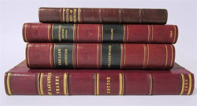 Lot 1162 - Four leather-bound books of British topography comprising: Staveley History of Churches in England