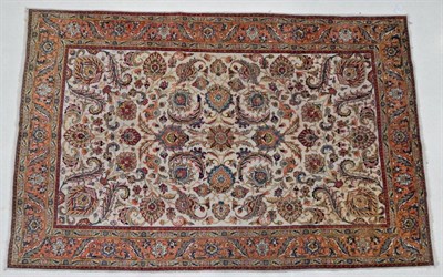 Lot 1175 - Tabriz Carpet  Iranian Azerbaijan, circa 1930 The ivory field with an all over design of...