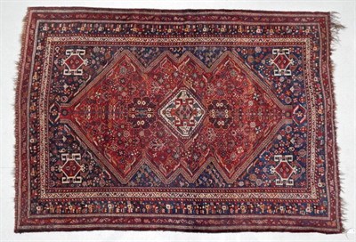Lot 1222 - Kashgai Rug South West Persia, 20th century The serrated madder field of stylised plants and...