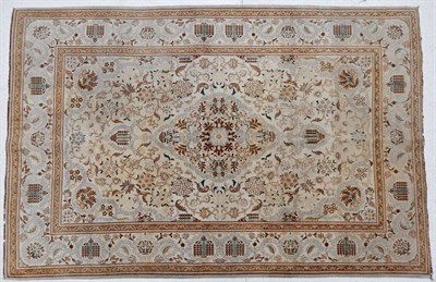 Lot 1232 - Kashan Rug Central Iran, circa 1930 The cream field with central medallion surrounded by vines...