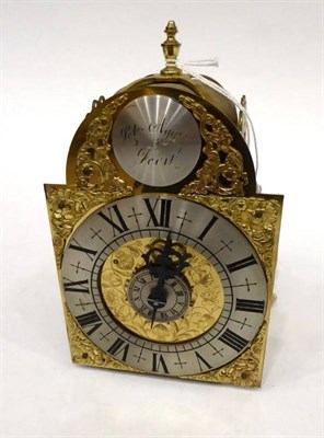 Lot 1274 - An 18th Century Style Lantern Form Hook and Spike Alarm Wall Timepiece, 20th century, side...