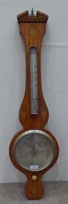 Lot 1287 - A Satinwood Inlaid Barometer, 19th century